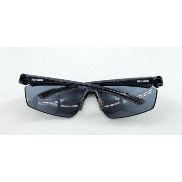 Harley-Davidson Men's Semi-Rimless Sunglasses Shiny Black Frame & Smoke Lens - Picture 3 of 14